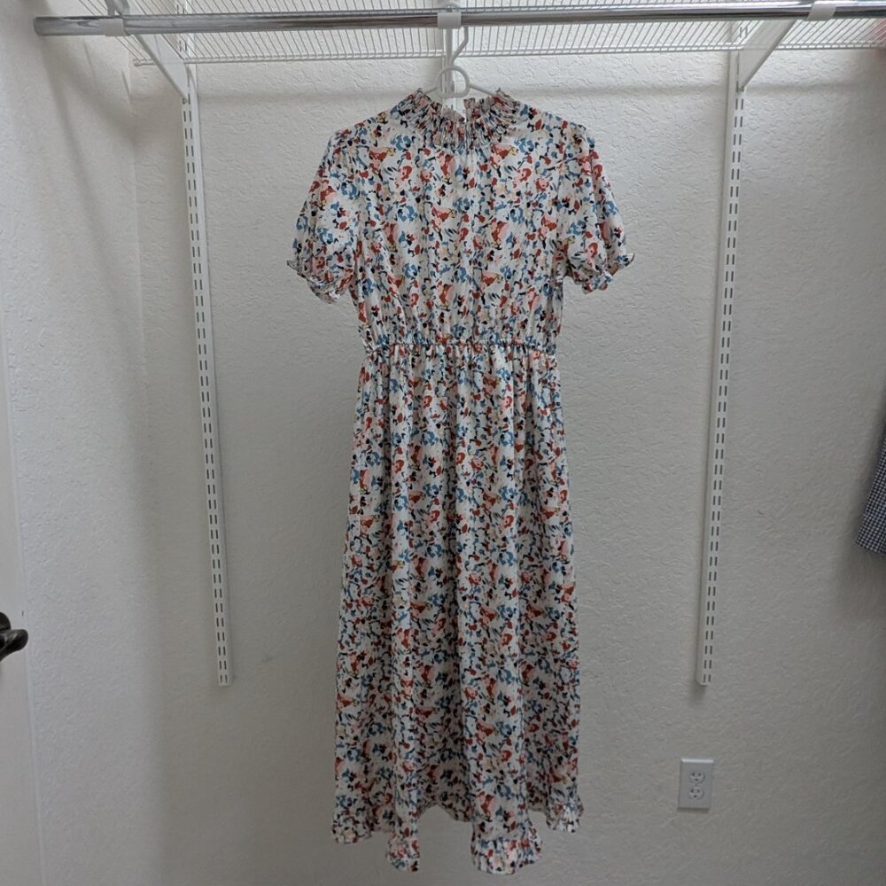 Womens midi pattern dress